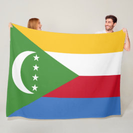 Flagge der Komoren Fleecedecke