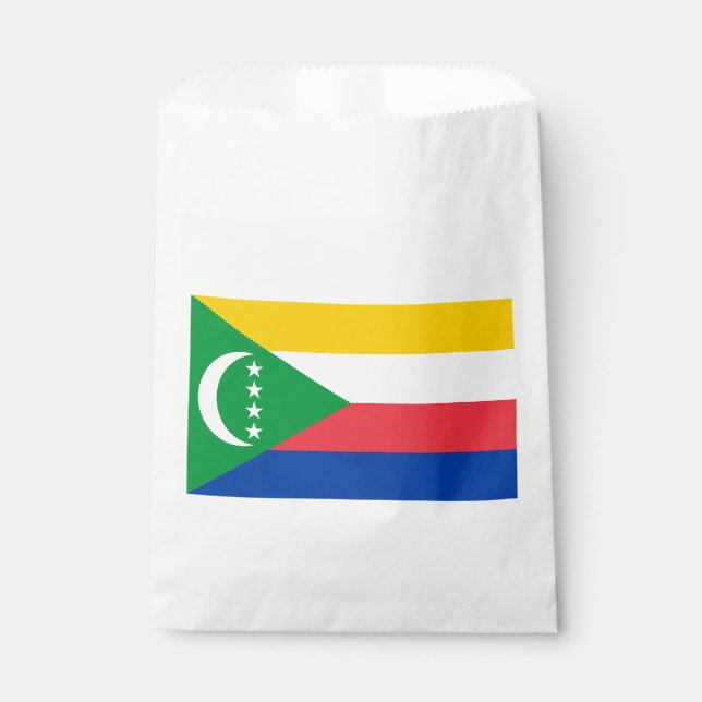 Flagge der Komoren Geschenktütchen (Vorderseite)