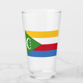Flagge der Komoren Glas