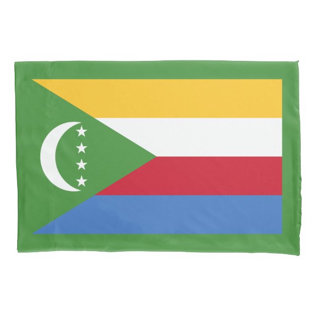 Flagge der Komoren Kissenbezug (Vorderseite-Links)