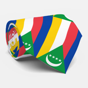 Flagge der Komoren Krawatte
