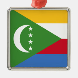 Flagge der Komoren Ornament Aus Metall