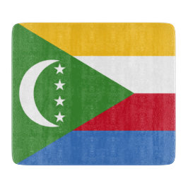 Flagge der Komoren Schneidebrett