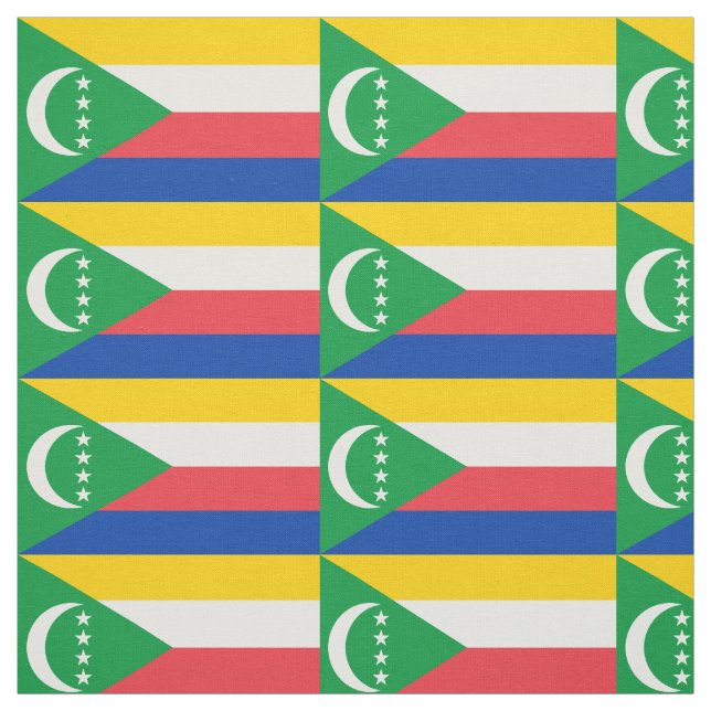 Flagge der Komoren Stoff (Muster)