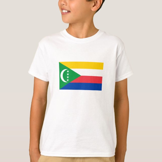 Flagge der Komoren T-Shirt (Vorderseite)