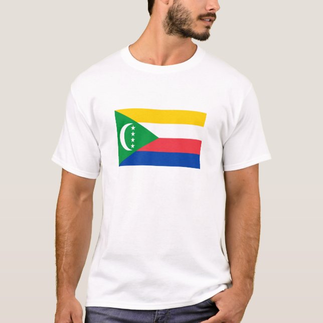 Flagge der Komoren T-Shirt (Vorderseite)