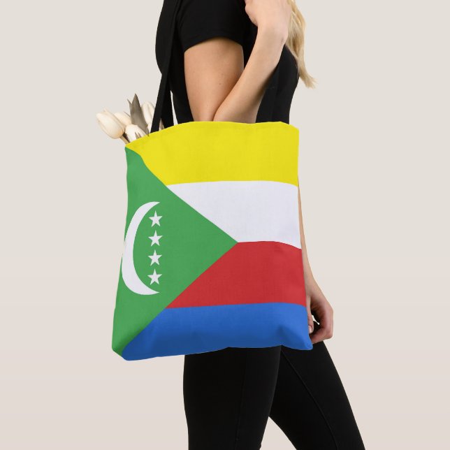 Flagge der Komoren Tasche (Von Nahem)