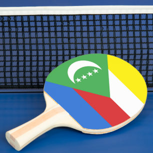 Flagge der Komoren Tischtennis Schläger
