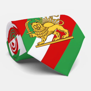 Flagge der konstitutionellen Monarchie des Iran Krawatte