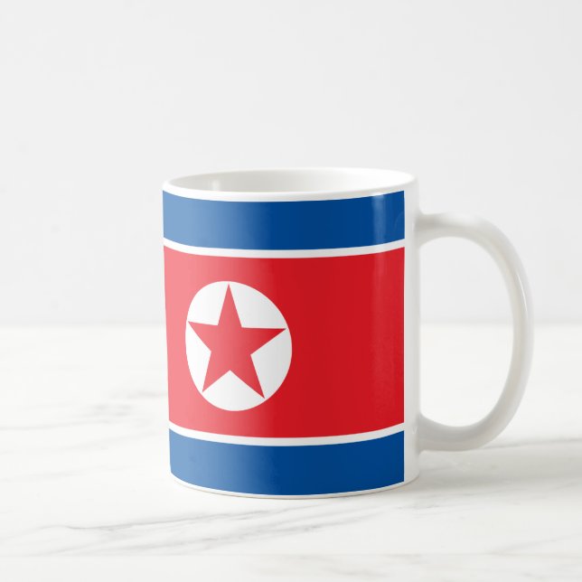 Flagge der Koreanischen Volksrepublik Kaffeetasse (Rechts)