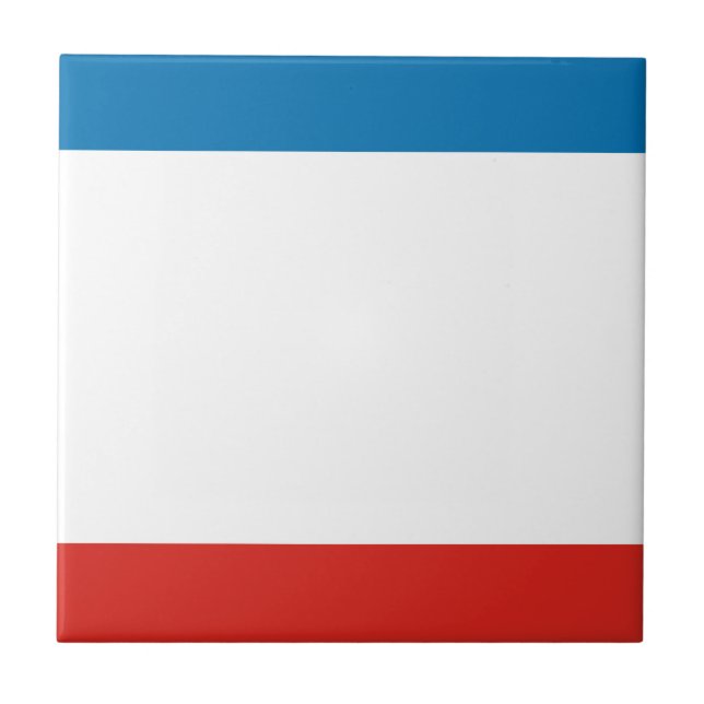 Flagge der Krim Fliese (Vorderseite)