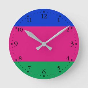 Flagge der Kuban-Volksrepublik Runde Wanduhr