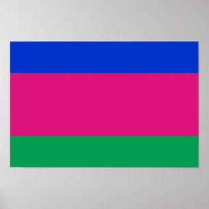 Flagge der Kubanischen Volksrepublik Poster
