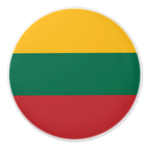 Flagge der litauischen Keramik Knob Keramikknauf