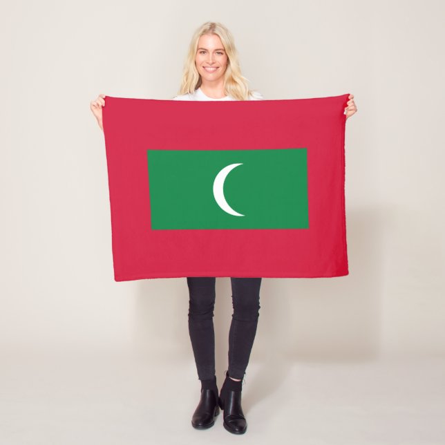 Flagge der Malediven Fleecedecke (Beispiel)