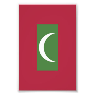Flagge der Malediven Fotodruck