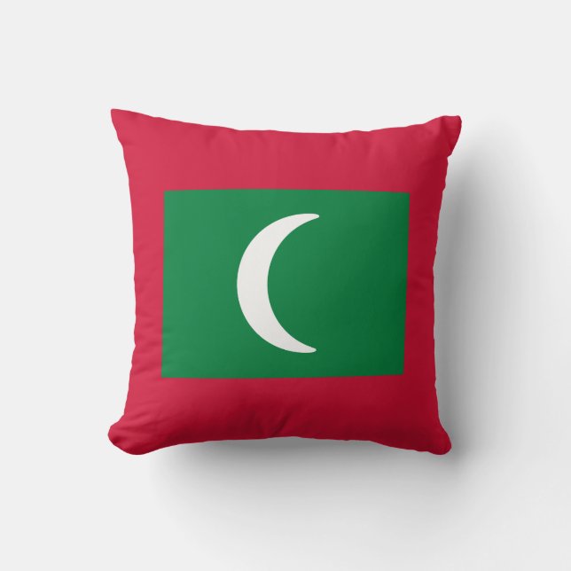 Flagge der Malediven Kissen (Vorderseite)