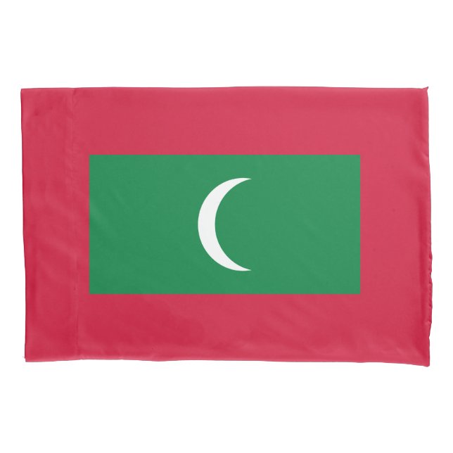 Flagge der Malediven Kissenbezug (Vorderseite)