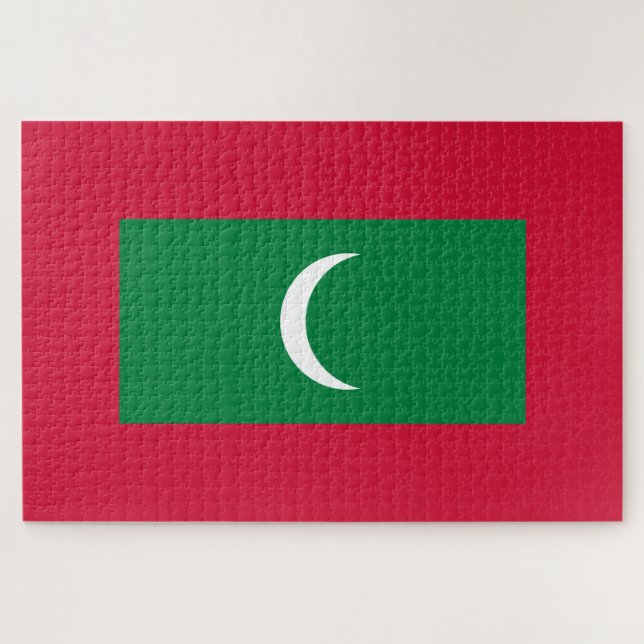 Flagge der Malediven (Republik Malediven) (Horizontal)