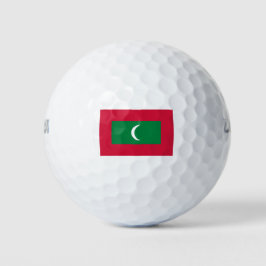 Flagge der Malediven (Republik Malediven) Golfball