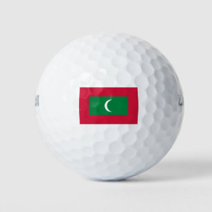 Flagge der Malediven (Republik Malediven) Golfball