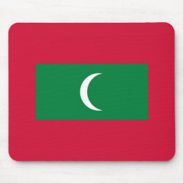 Flagge der Malediven (Republik Malediven) Mousepad
