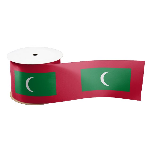 Flagge der Malediven (Republik Malediven) Satinband (Spule)