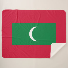 Flagge der Malediven (Republik Malediven) Sherpadecke