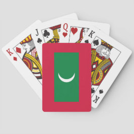 Flagge der Malediven (Republik Malediven) Spielkarten
