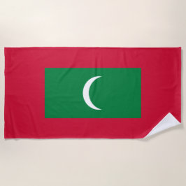 Flagge der Malediven (Republik Malediven) Strandtuch