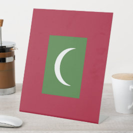Flagge der Malediven Sockelschild