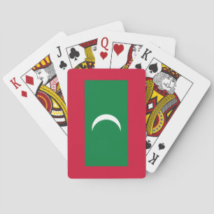 Flagge der Malediven Spielkarten