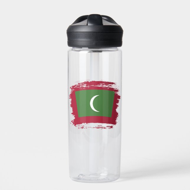 Flagge der Malediven Trinkflasche (Vorderseite)