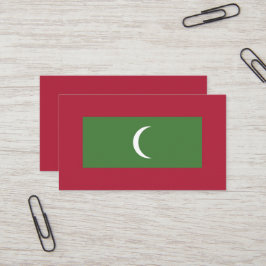 Flagge der Malediven Visitenkarte