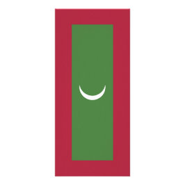 Flagge der Malediven Werbekarte