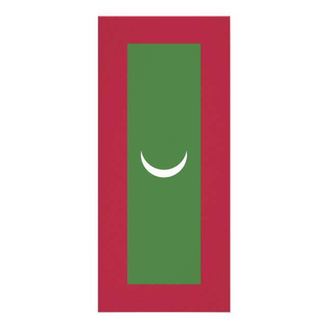 Flagge der Malediven Werbekarte (Vorne)