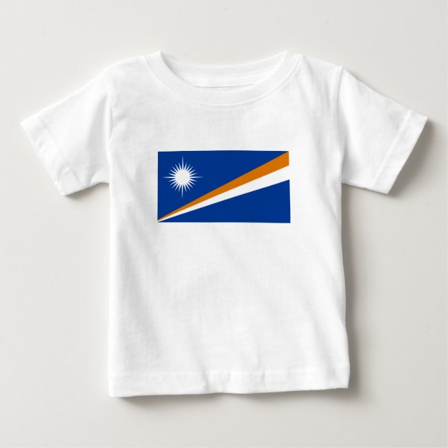 Flagge der Marshall-Inseln Baby T-shirt (Vorderseite)