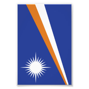 Flagge der Marshall-Inseln Fotodruck