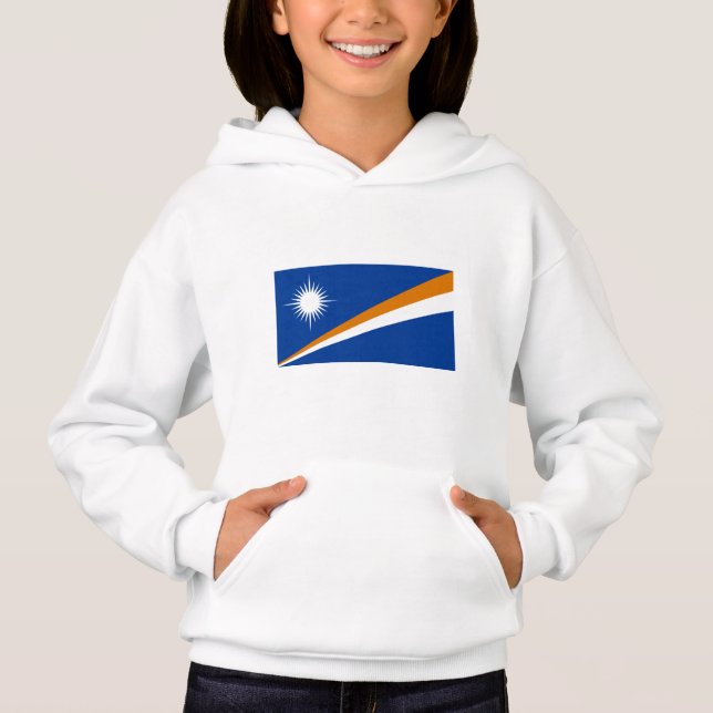 Flagge der Marshall-Inseln Hoodie (Vorderseite)