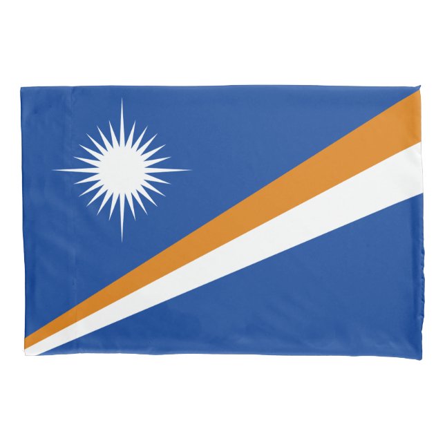 Flagge der Marshall-Inseln Kissenbezug (Vorderseite)