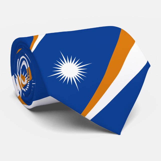 Flagge der Marshall-Inseln Krawatte (Gerollt)