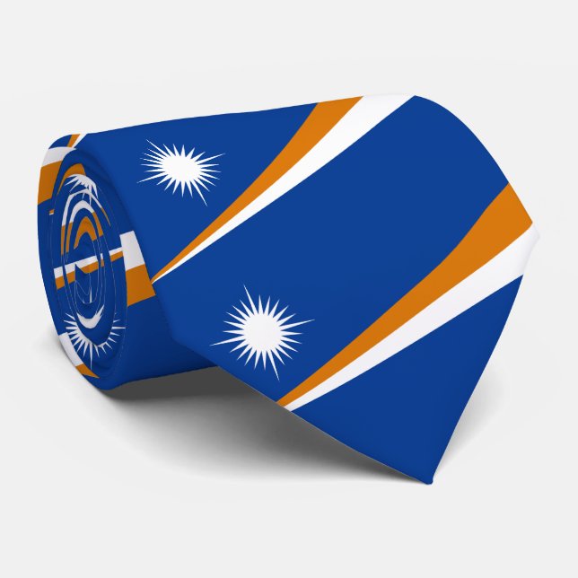 Flagge der Marshall-Inseln Krawatte (Gerollt)