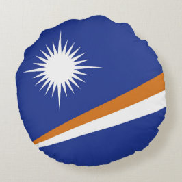 Flagge der Marshall-Inseln Rundes Kissen