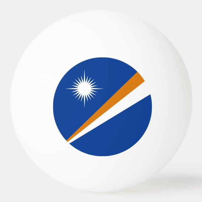 Flagge der Marshall-Inseln Tischtennisball (Vorderseite)