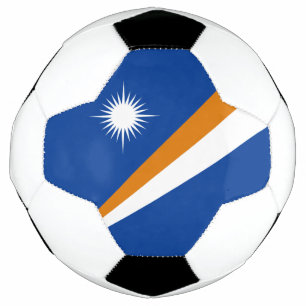 Flagge der Marshallinseln Fußball