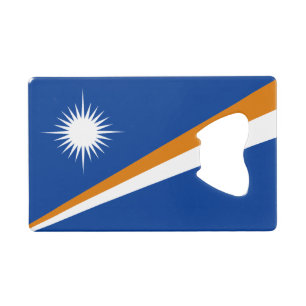 Flagge der Marshallinseln Geldbeutel Flaschenöffner