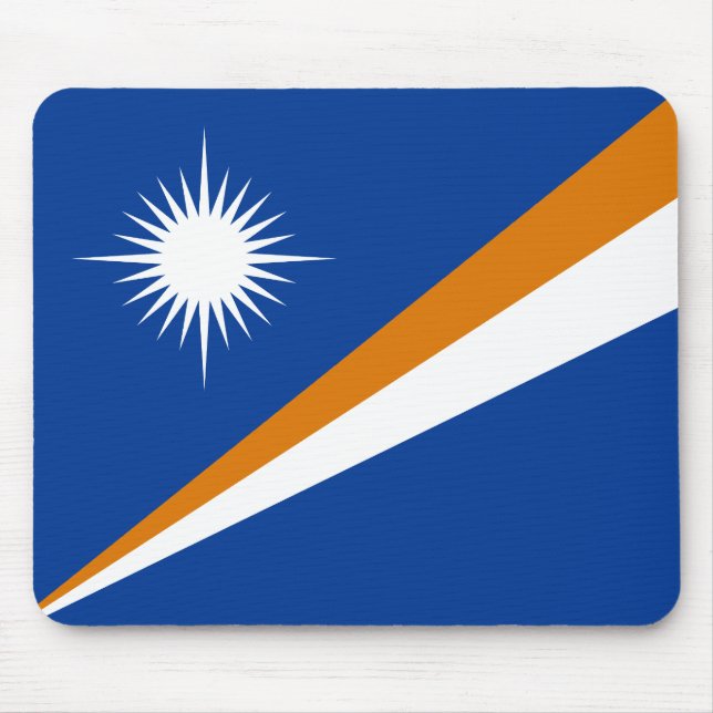 Flagge der Marshallinseln Mousepad (Vorne)