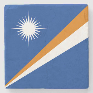 Flagge der Marshallinseln Steinuntersetzer