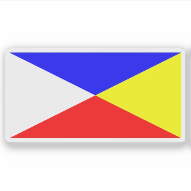 Flagge der Maya Aufkleber (Vorderseite)