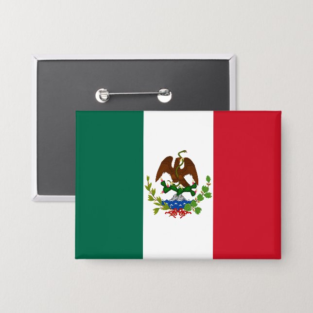Flagge der Mexikanischen Republik: 1824-1835, Sant Button (Vorderseite/Rückseite)